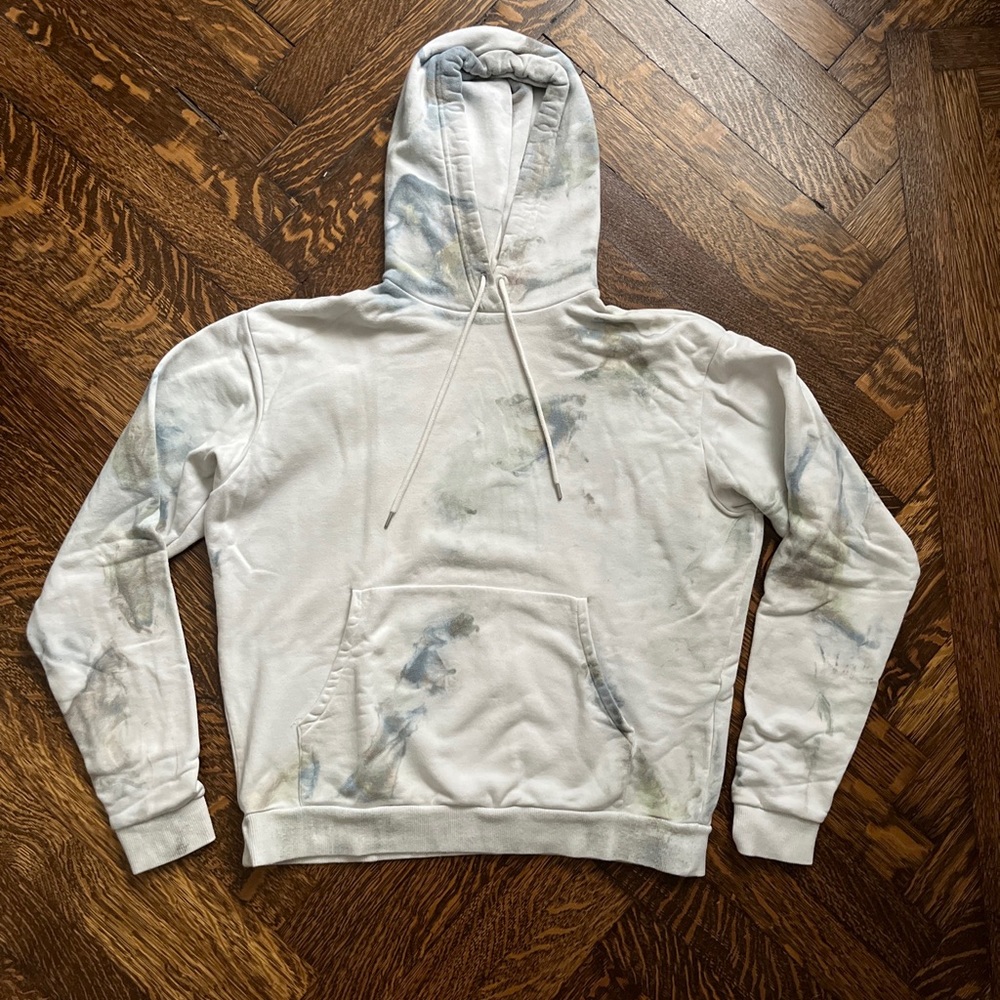 JOHN ELLIOTT Men’s Sequoia Long Sleeve Hoodie Sweatshirt In Earth Dye Size 2